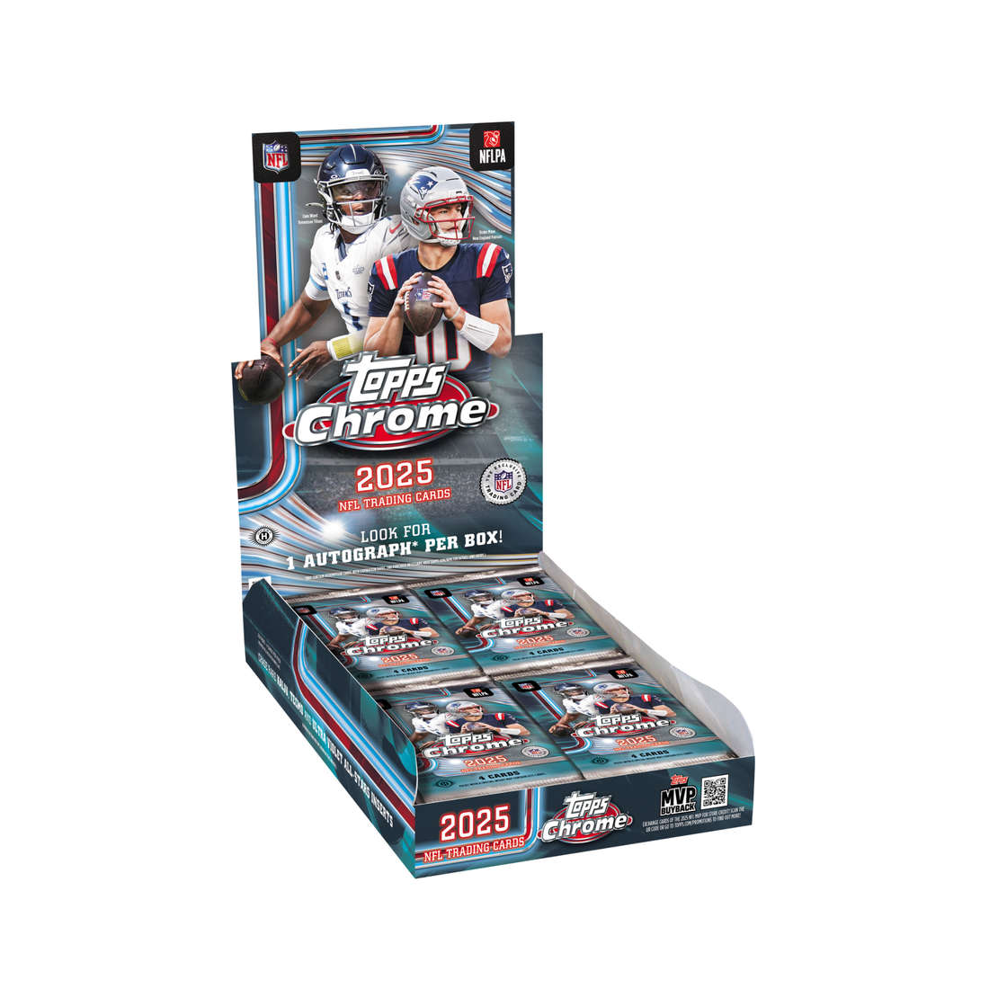 2025 Topps Chrome Football Hobby Box