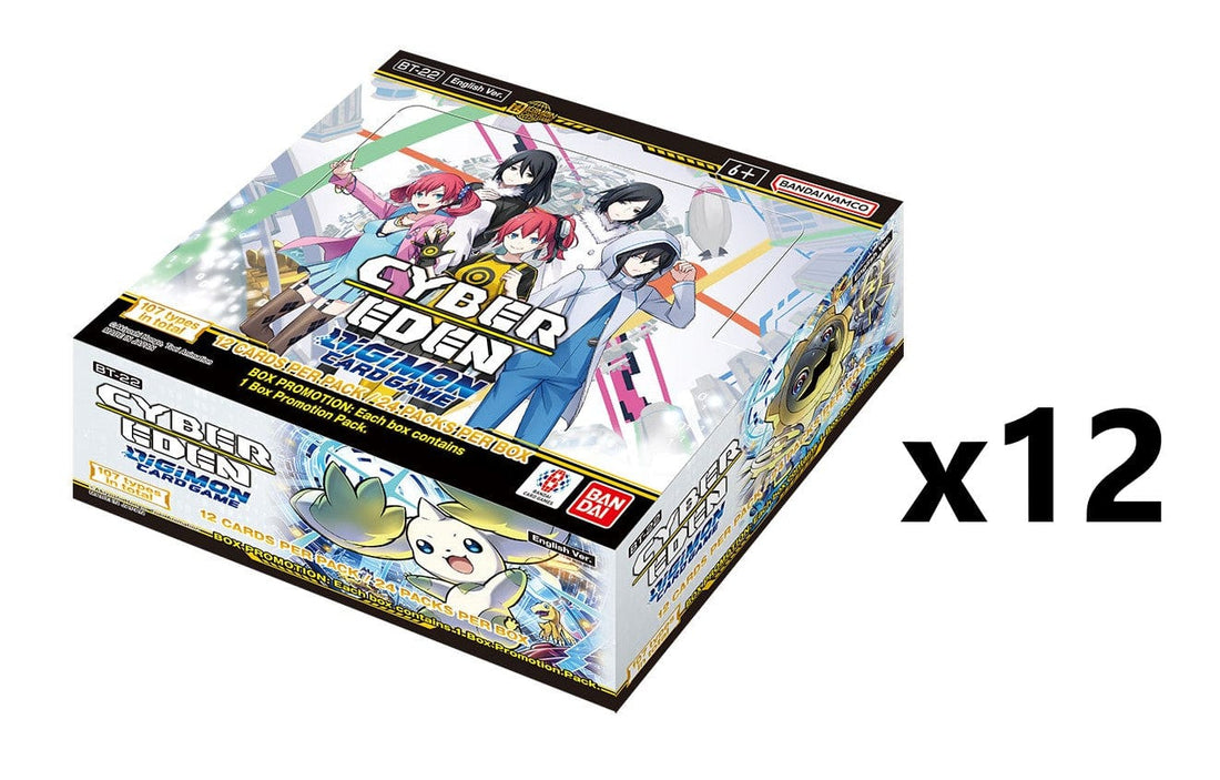 Digimon Card Game: Cyber Eden [BT-22] Booster Case (12 Boxes)