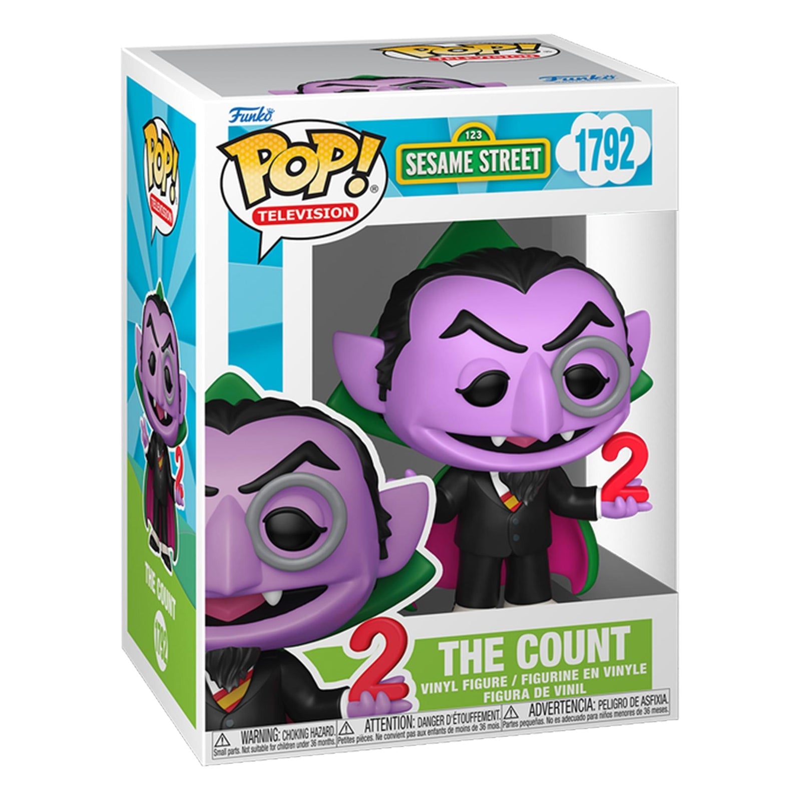 Funko The Count - Pop! Television vinyl figure #1792, Sesame Street, 4 inch - view 2