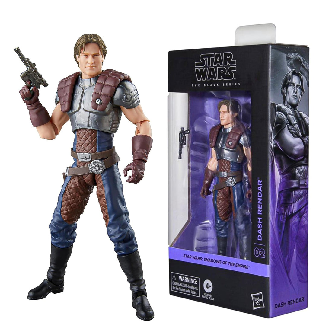 Hasbro Star Wars The Black Series Dash Rendar - 6-inch Shadows of the Empire figure with blaster pistol - view 1