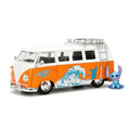 Jada Toys Hollywood Rides Lilo & Stitch 1961 Volkswagen Bus - 1:24 die-cast vehicle with Stitch figure - view 1