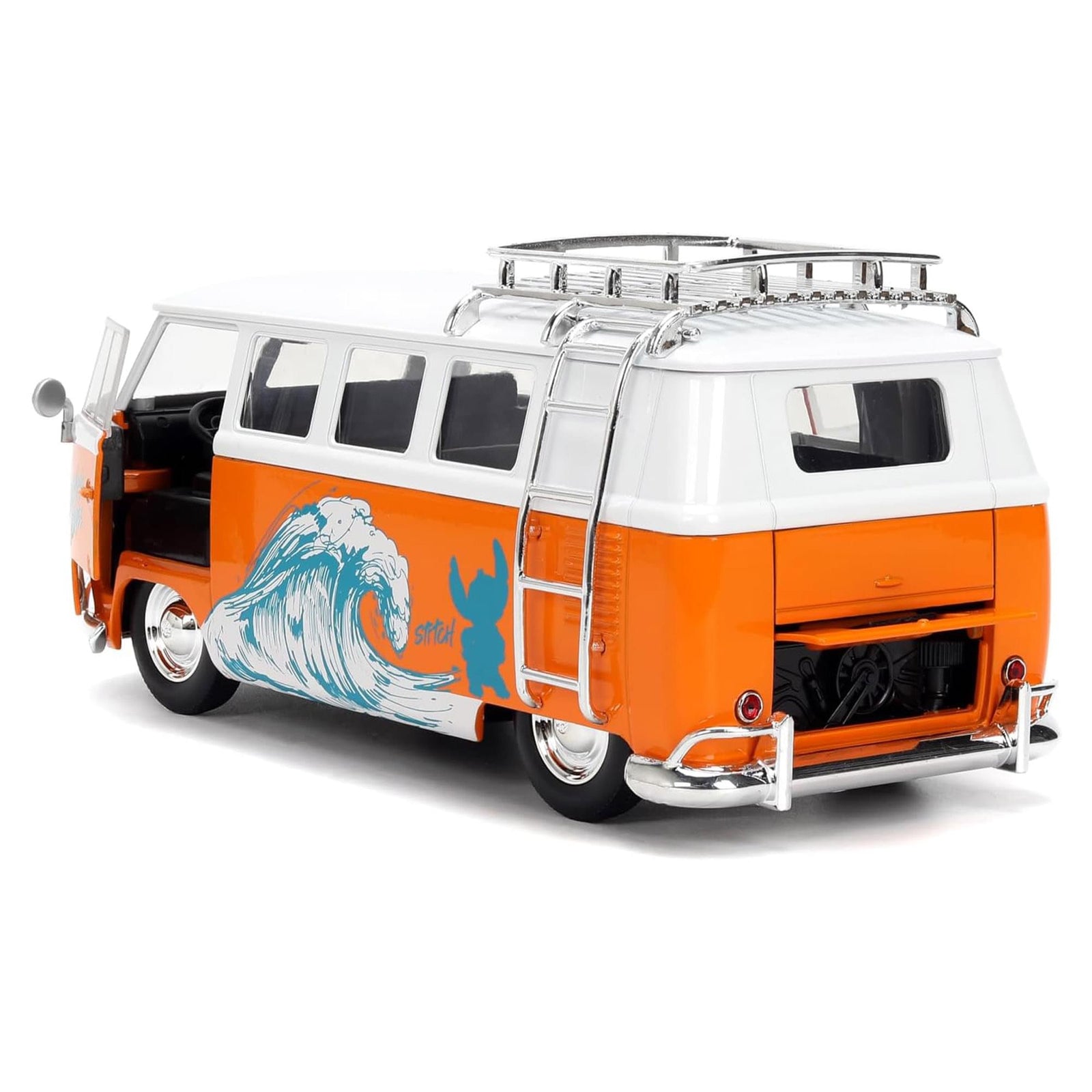 Jada Toys Hollywood Rides Lilo & Stitch 1961 Volkswagen Bus - 1:24 die-cast vehicle with Stitch figure - view 5
