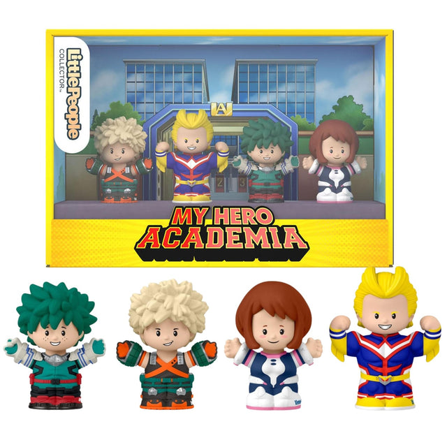Mattel Fisher-Price Little People Collector My Hero Academia Special Edition Set - 4 figures, All Might, Midoriya, Bakugo and Uraraka - view 1