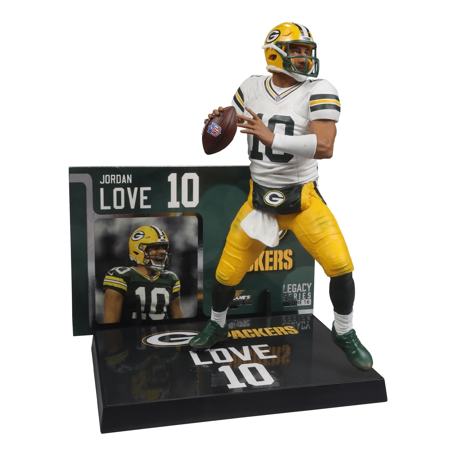 McFarlane Toys Jordan Love Green Bay Packers - SportsPicks 7-inch posed figure, Platinum Edition chase - view 2