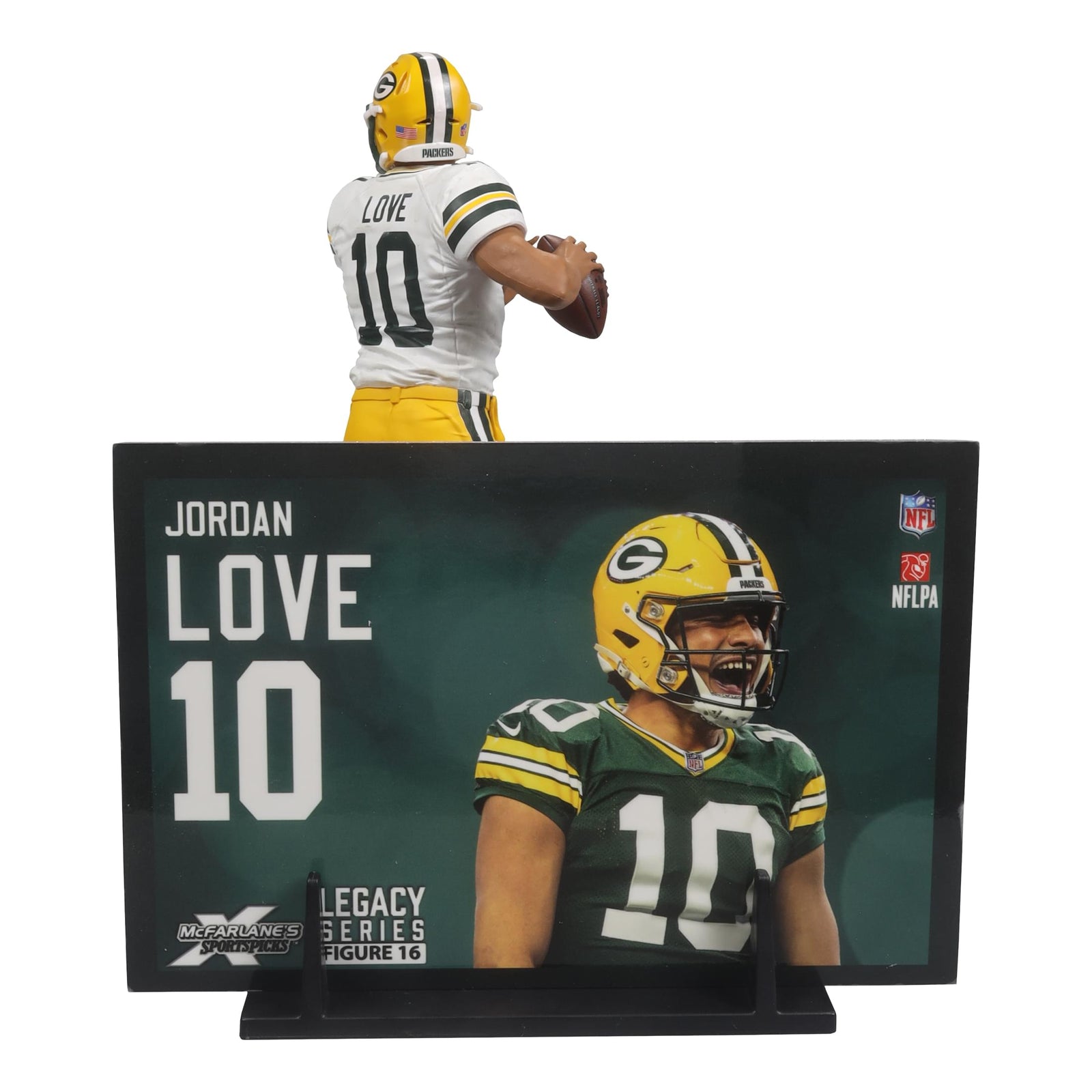 McFarlane Toys Jordan Love Green Bay Packers - SportsPicks 7-inch posed figure, Platinum Edition chase - view 3
