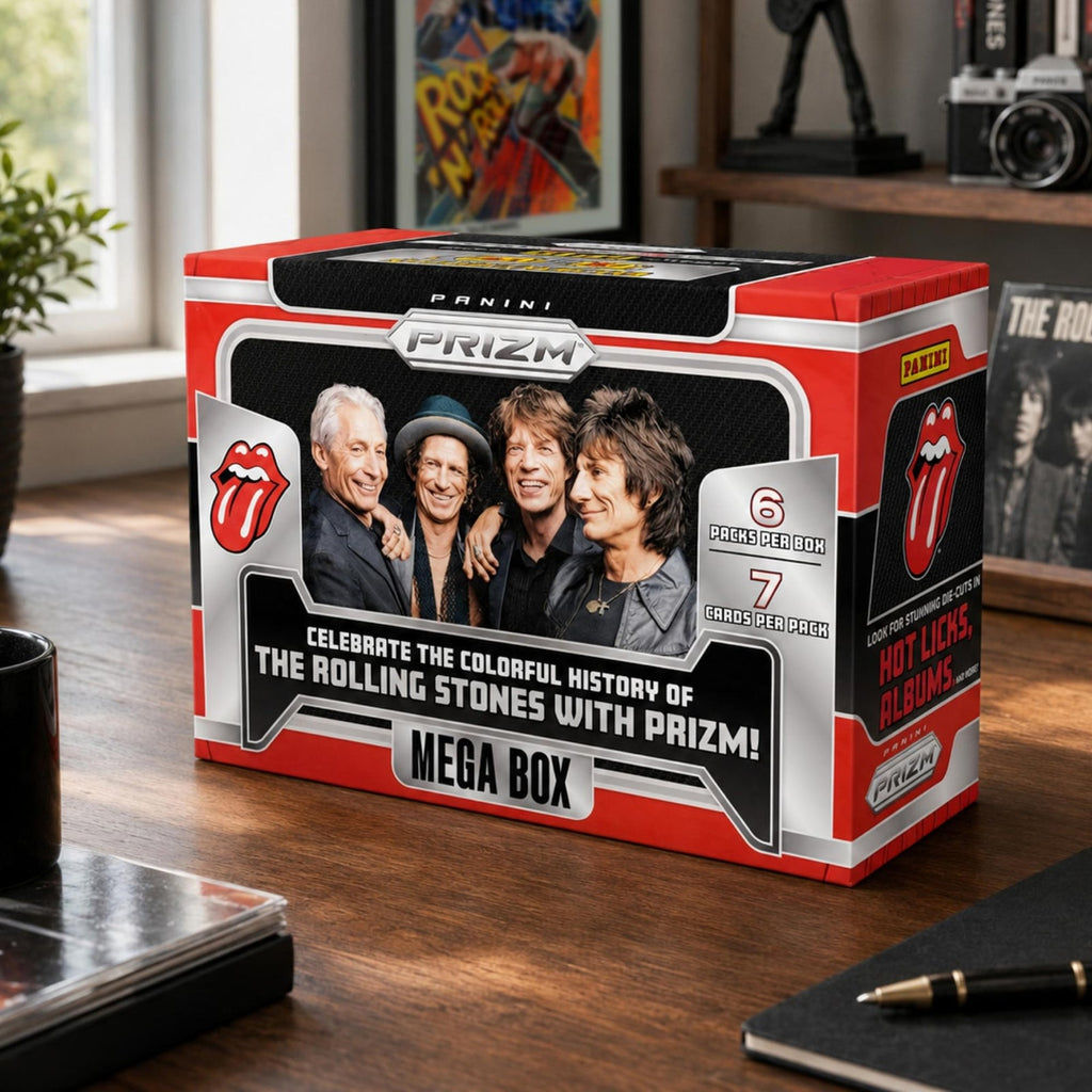 Panini 2024 Prizm The Rolling Stones Mega Box - sealed music trading cards, 6 packs of 7 cards - view 2