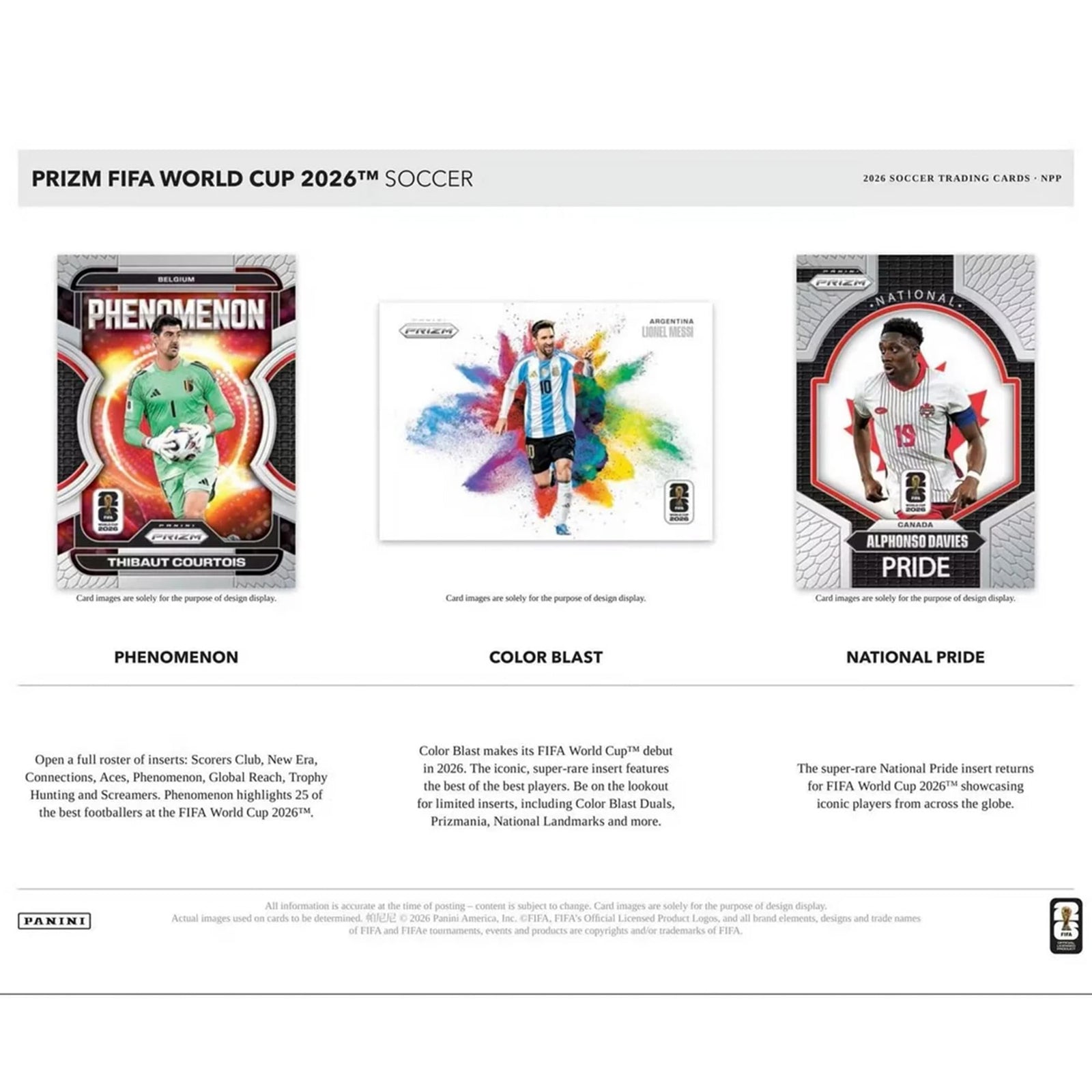 Panini 2026 Prizm FIFA World Cup Soccer Counter Display Box - sealed soccer cards, 24 packs of 4 - view 5