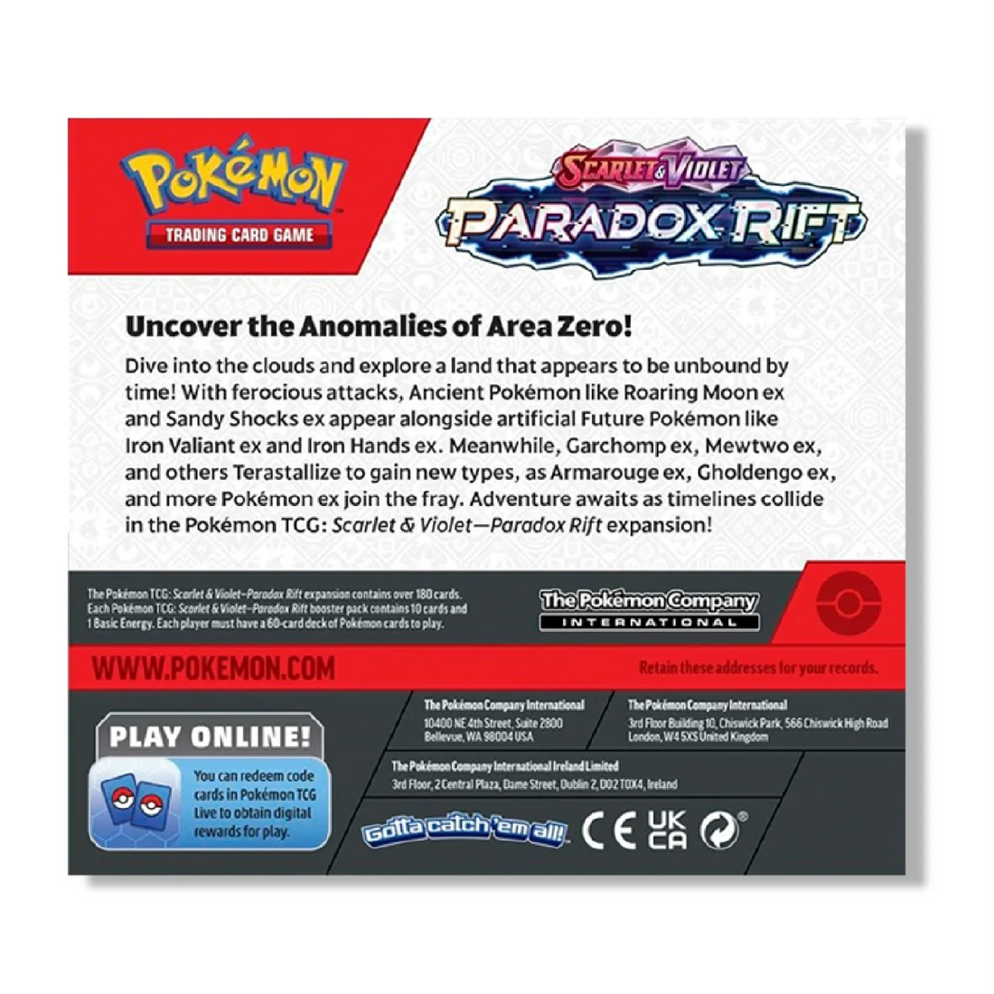 Pokémon TCG: Scarlet & Violet—Paradox Rift Booster Display Box (36 Packs)