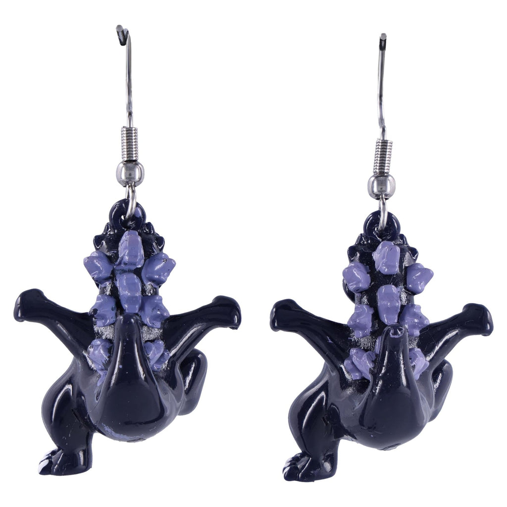 SalesOne Godzilla Chibi Dangle Earrings - sculpted resin drop earrings, 2.7 cm charms on stainless steel hooks - view 4