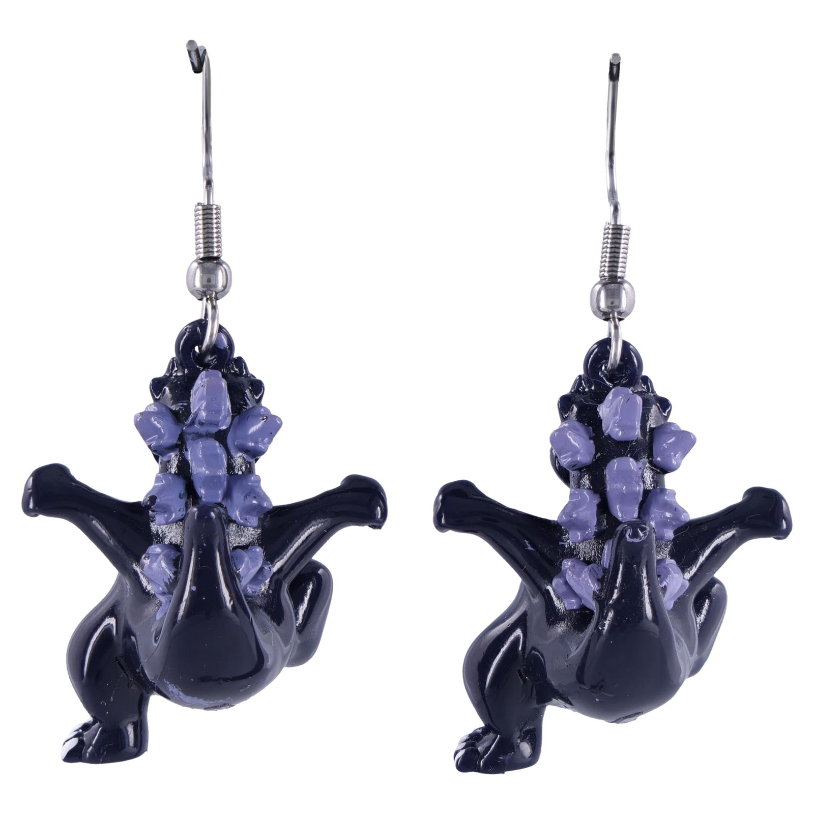 SalesOne Godzilla Chibi Dangle Earrings - sculpted resin drop earrings, 2.7 cm charms on stainless steel hooks - view 4